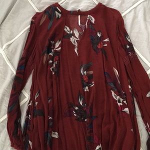 Free People Floral Tunic